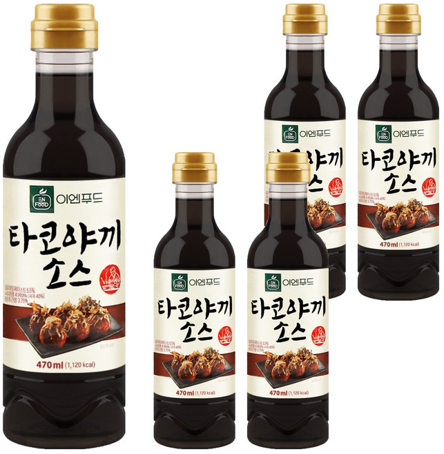 이엔푸드 타코야끼 소스, 470ml, 5개