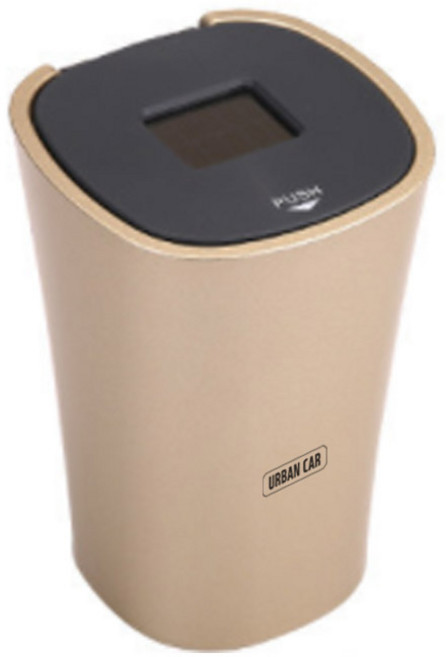 어반카 차량용 태양열 반영구 LED 재떨이, 골드, 1개