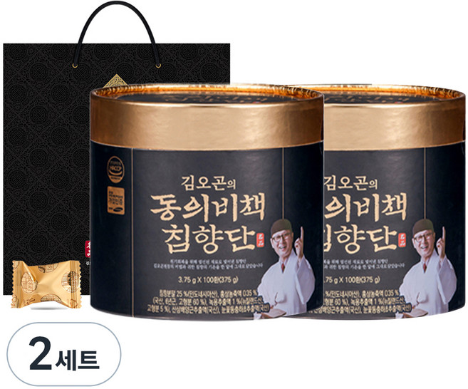 김오곤의 동의비책 침향단 100p + 쇼핑백, 375g, 2세트
