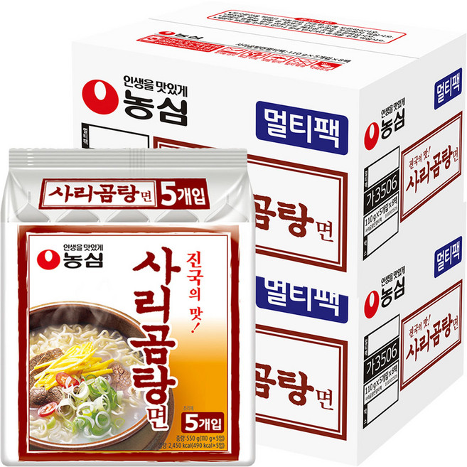 농심 사리곰탕면 110g, 80개