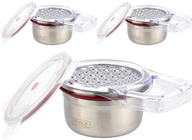 스텐락 클래식 원형 4호 강판세트, 혼합색상, 3개