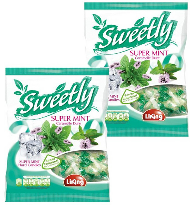 Liking 超級薄荷糖, 500g, 2個