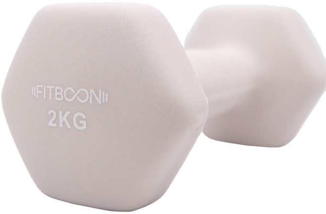 핏분 네오프렌 아령 코랄베이지, 2kg, 1개