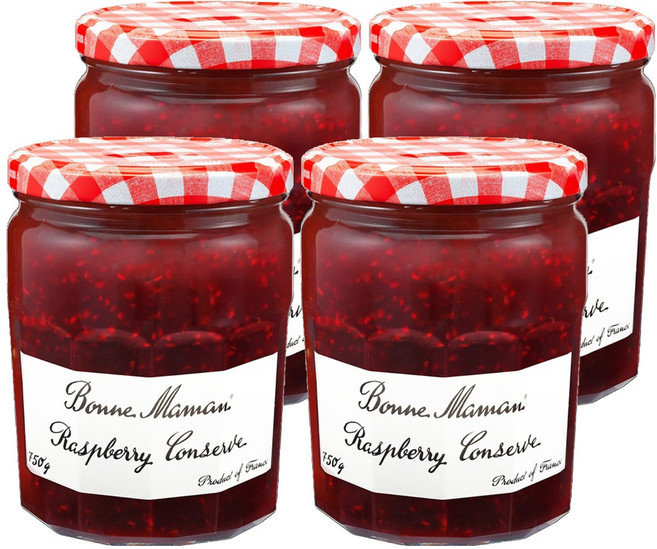 본마망 라스베리잼, 750g, 4개