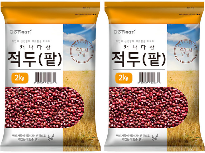 대구농산 캐나다산 적두 팥, 2kg, 2개