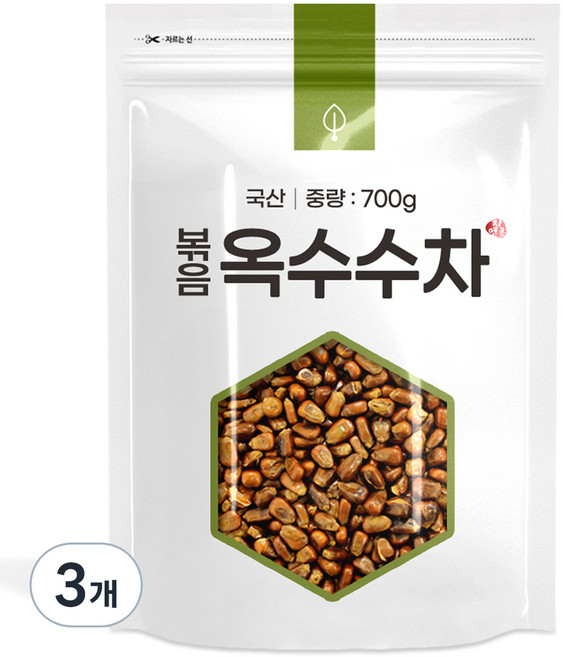 자연초 볶음옥수수차, 700g, 1개입, 3개