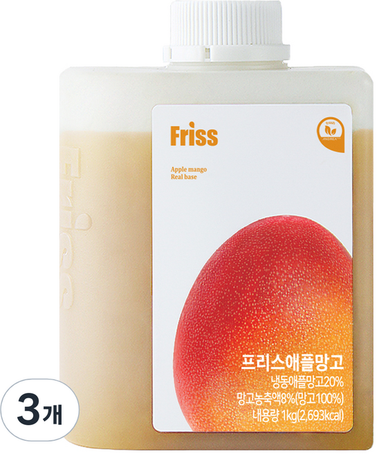 프리스 애플망고 농축액, 1kg, 3개