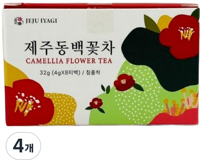 제주이야기 동백꽃차, 4g, 8개입, 4개