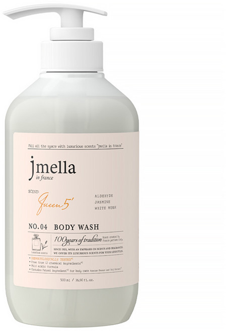jmella 法式漫舞香水沐浴乳 No.04 Queen5, 500ml, 1瓶