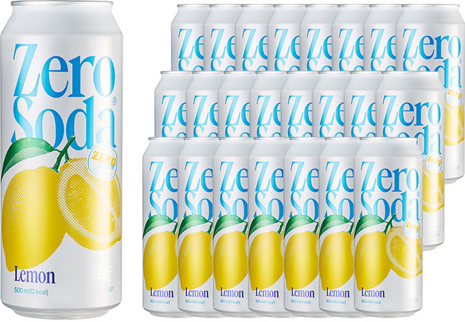 클룹 제로소다 레몬, 500ml, 24개