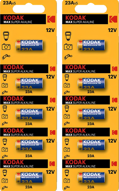 코닥 맥스 23A MN21 12V 알카라인 건전지, 5개입, 2개