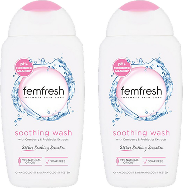 펨프레쉬 수딩워시 데일리 여성청결제, 250ml, 2개