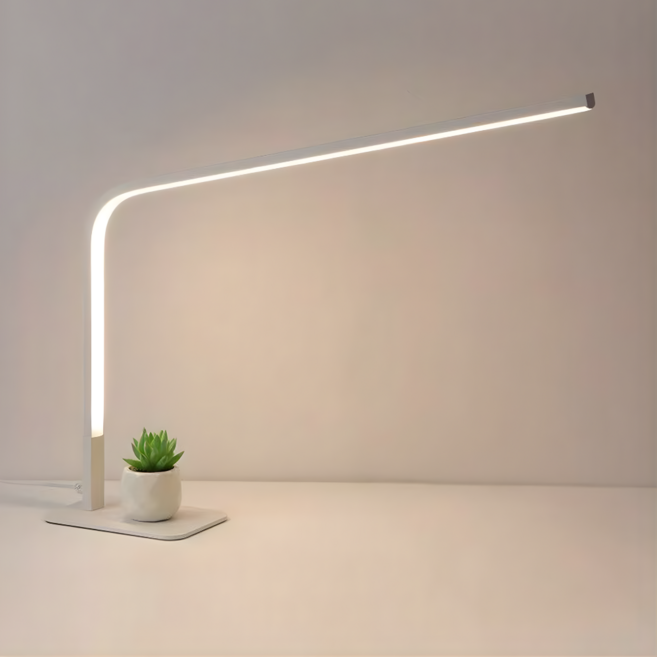 LENA ENERGY 桌上型纖薄線條LED閱讀燈, 白色
