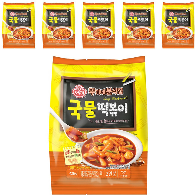 오뚜기 뚜기네분식집 국물떡볶이, 426g, 6개