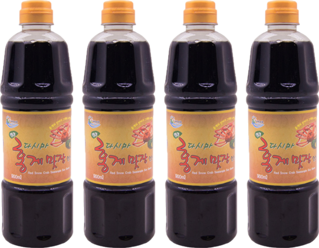 미래웰푸드 홍게다시마 간장소스, 4개, 900ml