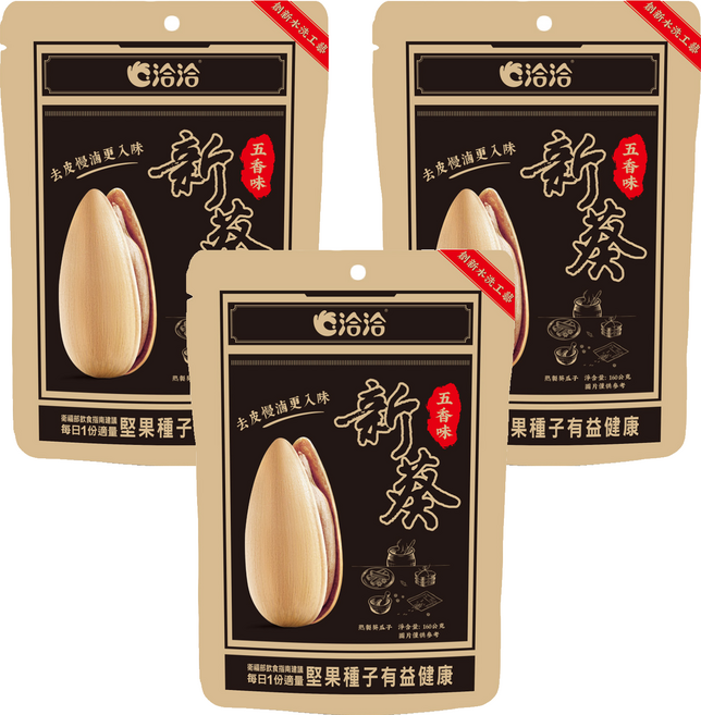 ChaCha 洽洽 新葵 五香味瓜子, 3包, 160g