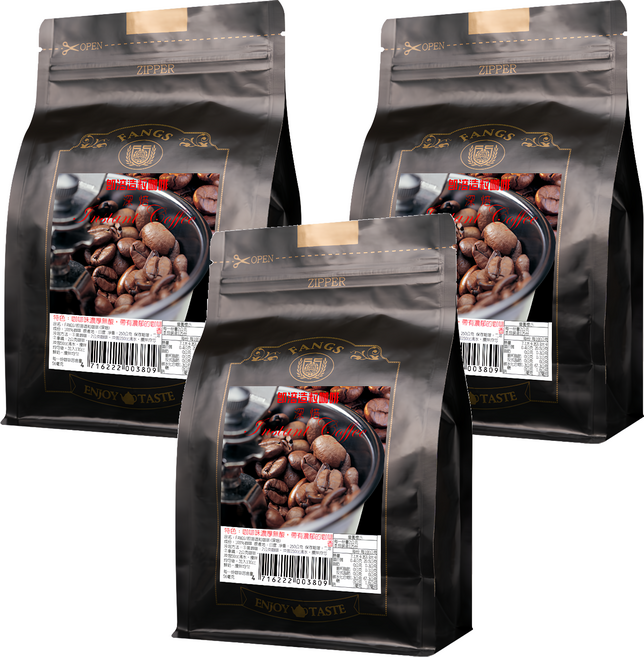 FANGS 方氏 深焙即溶造粒咖啡, 250g, 1包, 3包