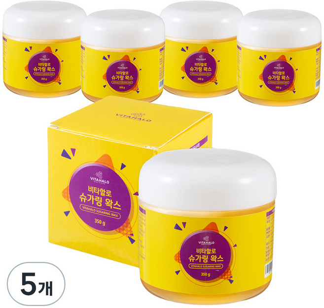 비타할로 슈가링 왁스, 350g, 5개