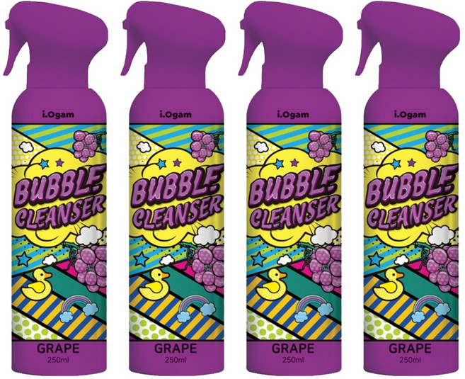 아이오감 버블클렌저 포도, 250ml, 4개