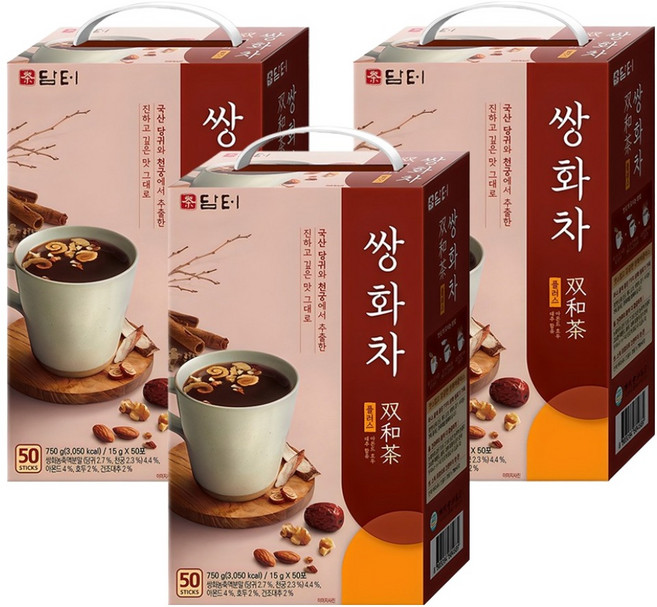 담터 쌍화차 플러스, 15g, 50개입, 3개