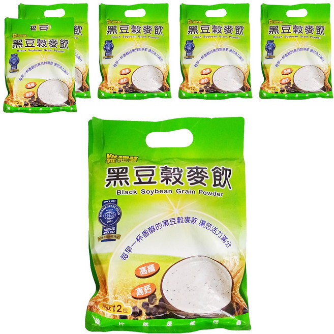 Vitamax 維他麥 黑豆穀麥飲, 30g, 12包, 6袋