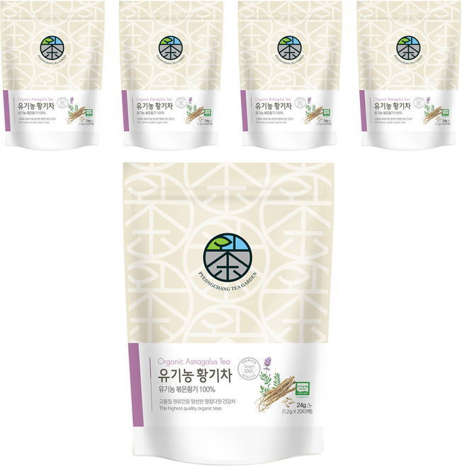 평창다원 유기농 황기차 PLA 생분해 삼각티백, 1.2g, 20개입, 5개