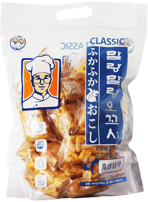 쌀쿠키 말랑말랑 오꼬시 흑설탕맛, 1개, 400g
