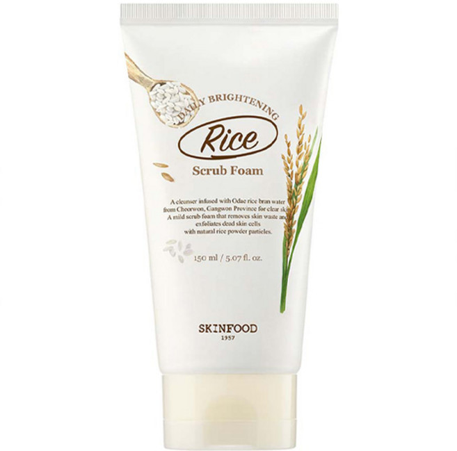 스킨푸드 라이스 백미 스크럽 폼, 150ml, 1개