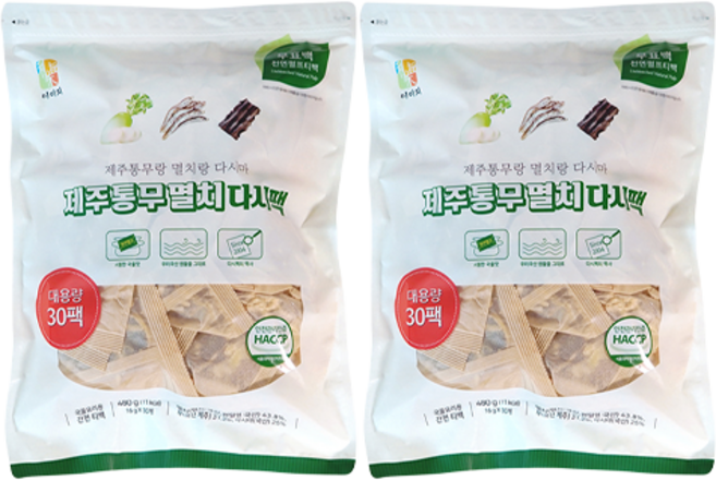 석하 제주 통무 멸치 다시팩, 480g, 2개