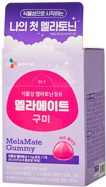 바이오코어 닥터뉴트리 멜라토닌 함유 멜라메이트 구미, 60g, 1개