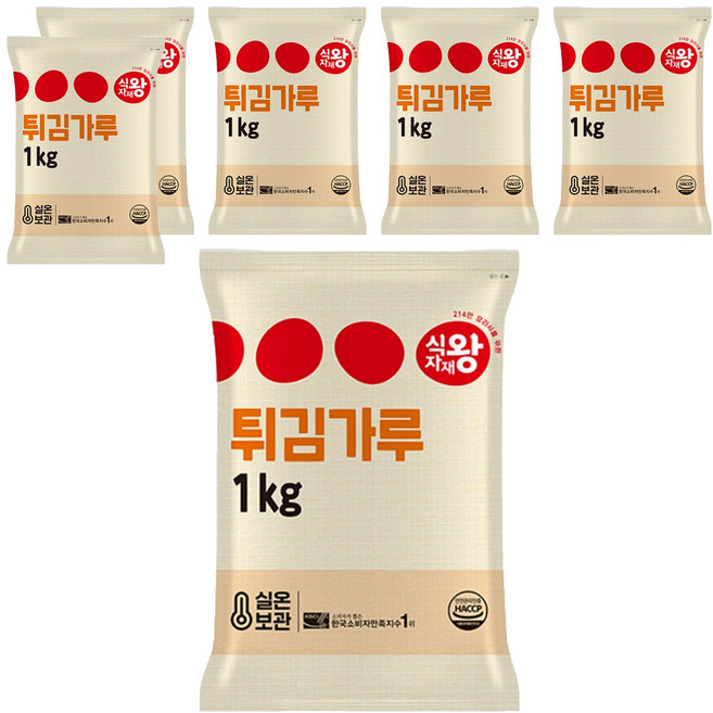 식자재왕 튀김가루, 1kg, 6개