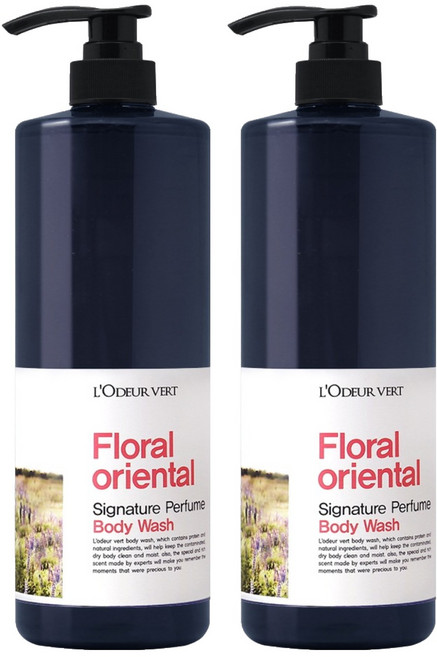 로더베르 시그니처 퍼퓸 바디워시 플로럴 오리엔탈, 1kg, 2개
