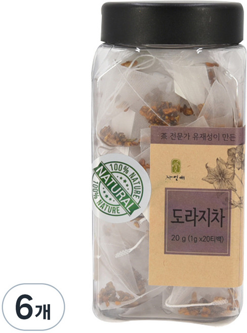 자연애 도라지차, 1g, 20개입, 6개