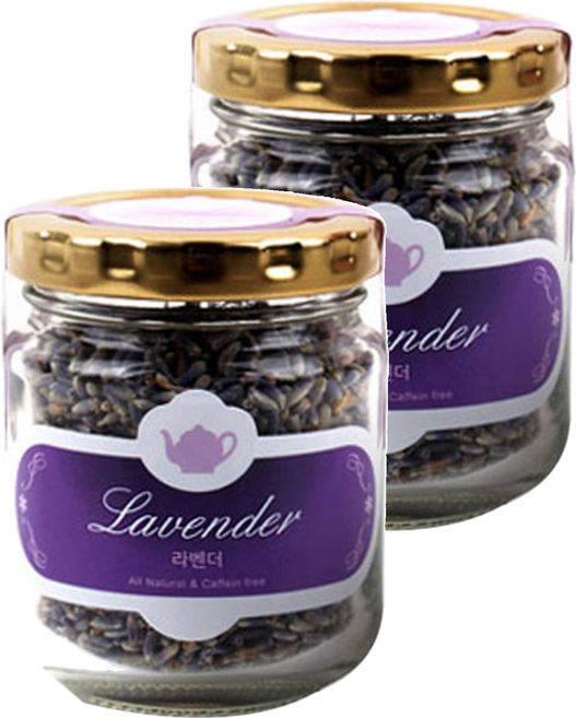아름드레 유리병 라벤더 단일침출차, 14g, 1개입, 2개