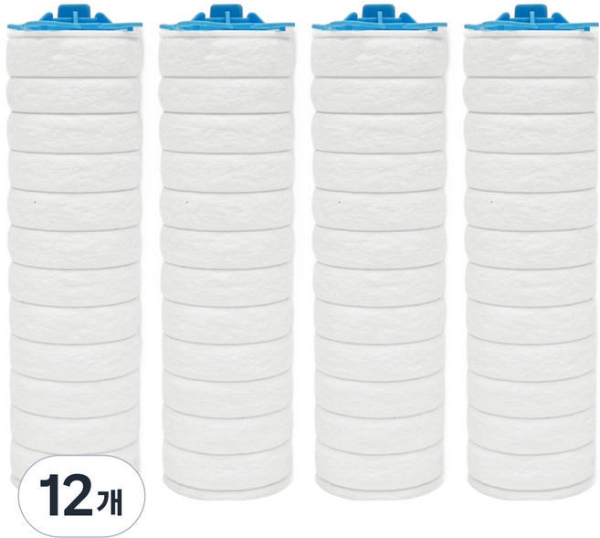 아쿠아듀오 SF-150 샤워기용 알뜰형 리필필터, 12개, 무향