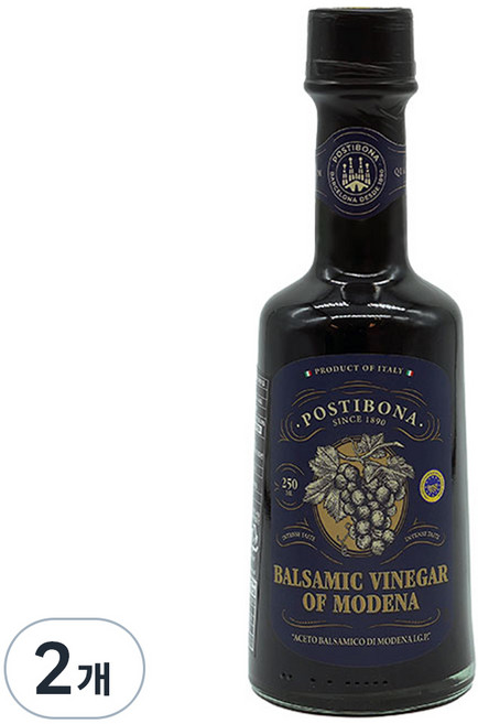 포스티보나 프리미엄 모데나 레드 발사믹식초, 250ml, 2개