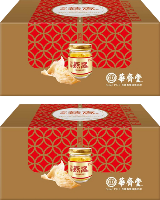 華齊堂 金絲燕窩飲 無糖輕甜味 6罐, 450ml, 2盒