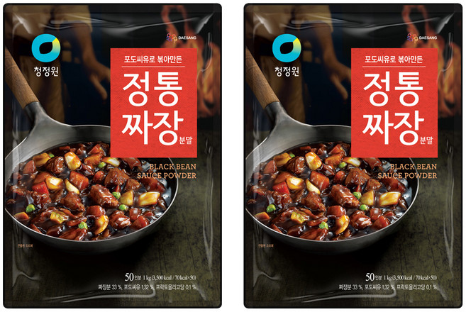 청정원 정통 짜장 분말, 1kg, 2개