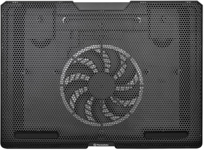 thermaltake 曜越 Massive S14 筆電散熱器 CL-N015-PL14BL-A 散熱器349.6 x 260 x 33mm + 風扇140 x 140 x 15mm 適用15吋筆電 耐重1~9kg 530g, 黑色, 1個