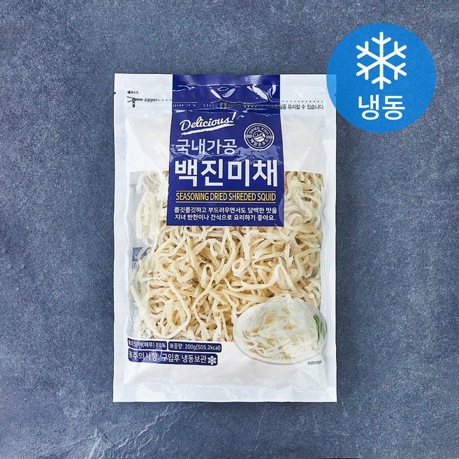 해맑은푸드 백진미채 (냉동), 200g, 1개