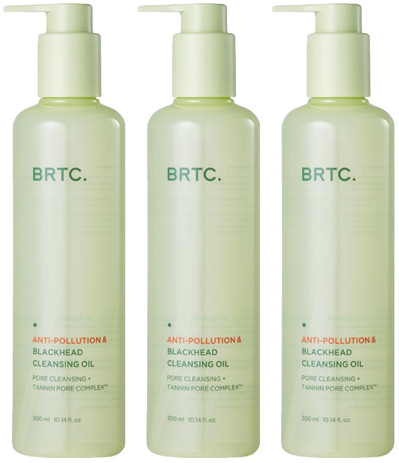 BRTC 抗汙染黑頭卸妝油, 300ml, 3個