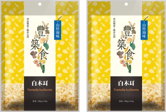義昌生技 白木耳, 60g, 2包