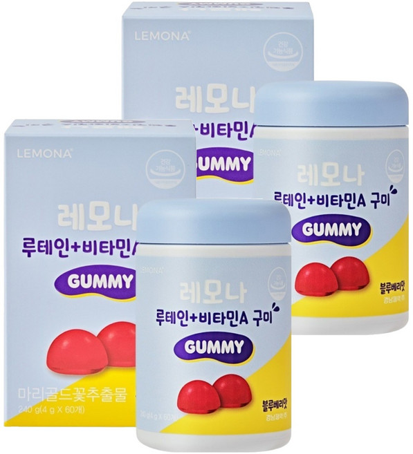 레모나 루테인 비타민A 구미, 60정, 2개