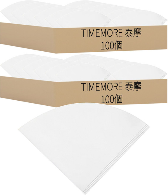 TIMEMORE 泰摩 V型濾紙 V01號, 2套