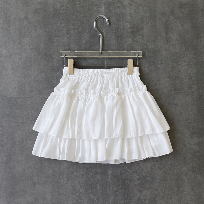 유블리 미슈리 캉캉 프릴 데일리 러블리 속바지형 스커트