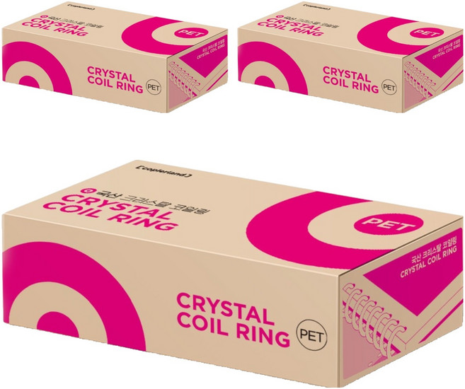 카피어랜드 3:1 코일링 1kg 73개입, 14mm, 투명, 219개
