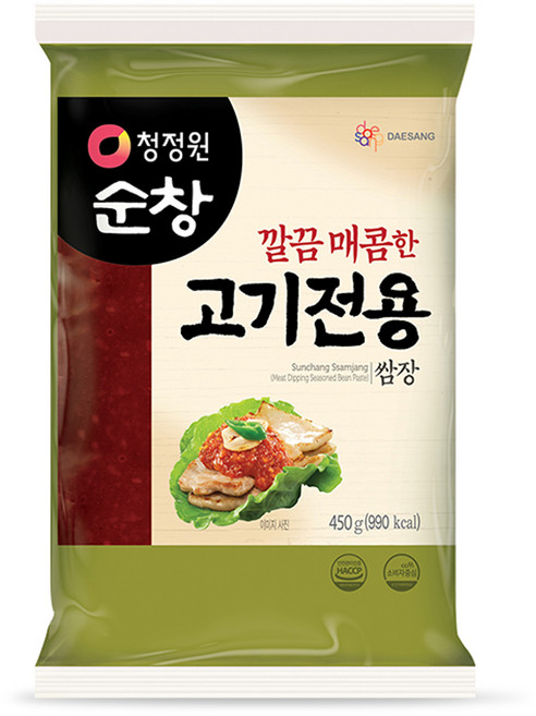 청정원순창 깔끔 매콤한 고기전용 쌈장, 450g, 1개