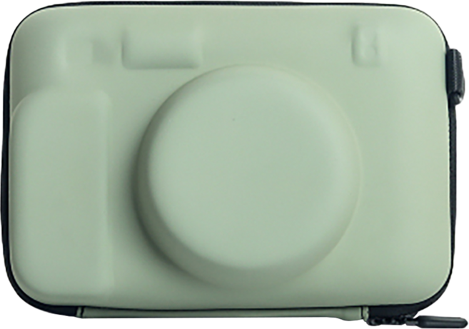拍立得WIDE相機通用硬殼包 wide400/210/300/LOMO等套殼機器適用 灰綠色, 1個, 單一商品