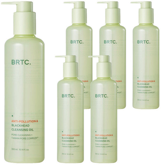 BRTC 抗汙染黑頭卸妝油, 300ml, 6個