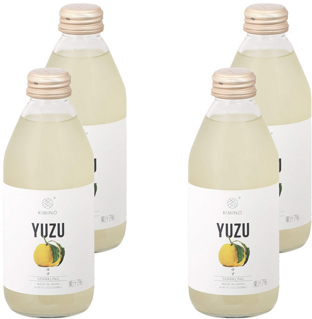 KIMINO 四國柚子氣泡飲, 4個, 250ml